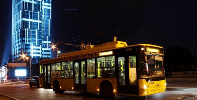 У ніч проти 11 липня змінять рух тролейбуси нічного маршруту № 92Н
