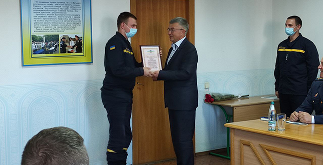 Микола Дубовик привітав рятівників з нагоди професійного свята (фото)